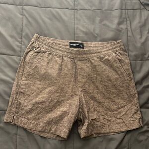 Abercrombie & Fitch Brown Flat Front Shorts
